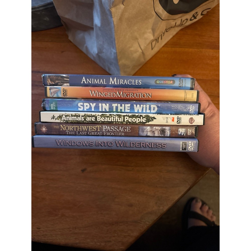 Nature Wildlife DVD Lot 6pc Spy in the Wild Winged Migration Northwest Passage